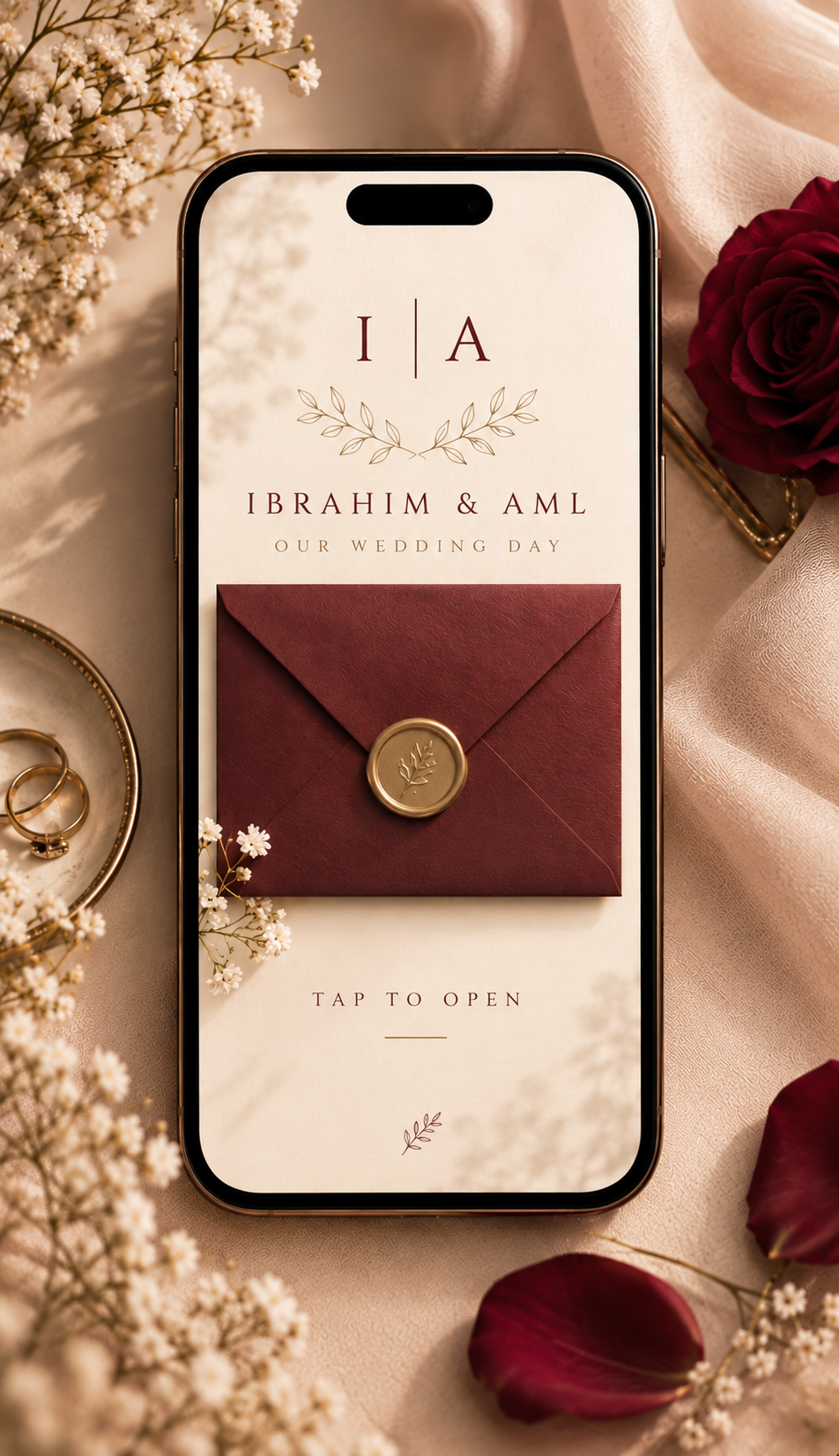 Ibrahim and Aml invitation cover